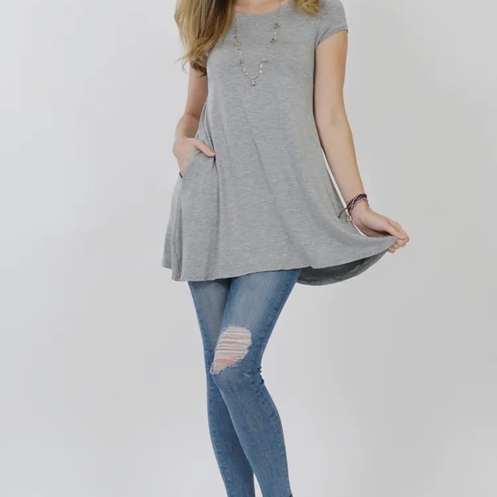 Draping Tunic with Side Pockets